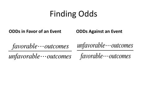 odds against|odds against an event.